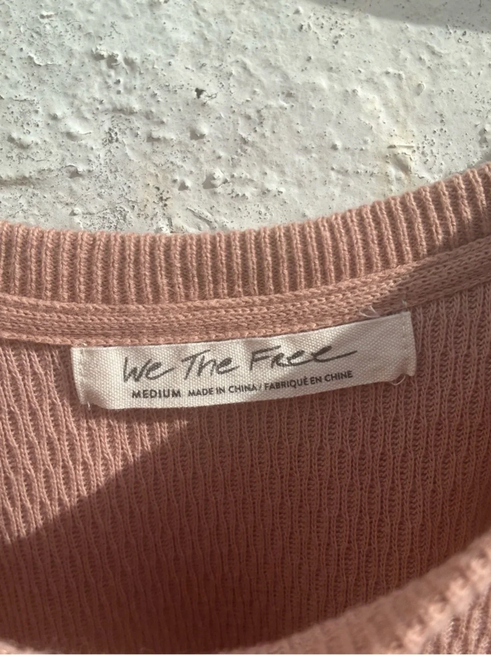 Free People Medium Rainbow Dreams Pullover Top S Balloon Sleeve Arizona Sands - Picture 11 of 14